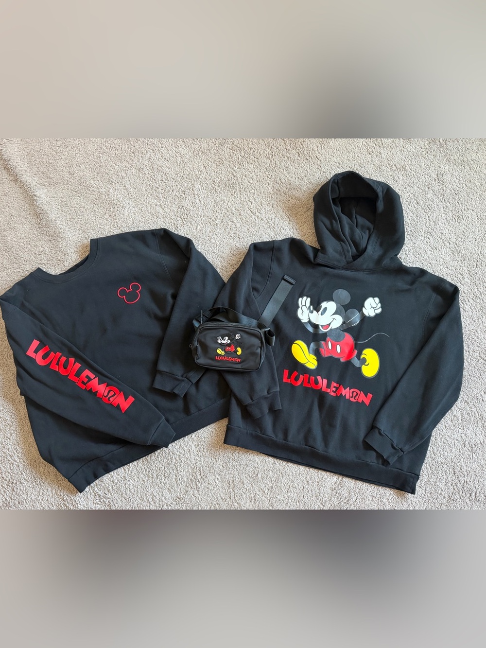 GUC Lululemon Disney Sweatshirts & Crossbody size XL